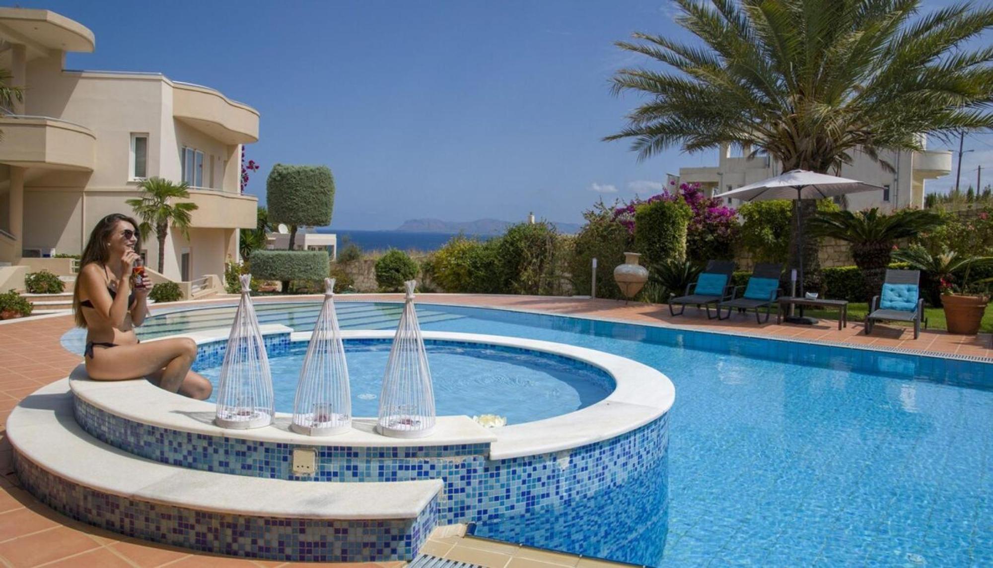 Villa Elina Luxury Residence Stalós Exterior foto